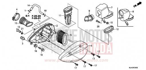 AIR CLEANER VT750C2SD de 2013